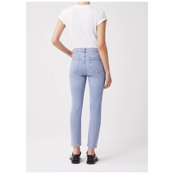 AGOLDE Nico High-Rise Slim Fit Jeans Cliffside sz 26 Women's Stretch Denim - Picture 3 of 16